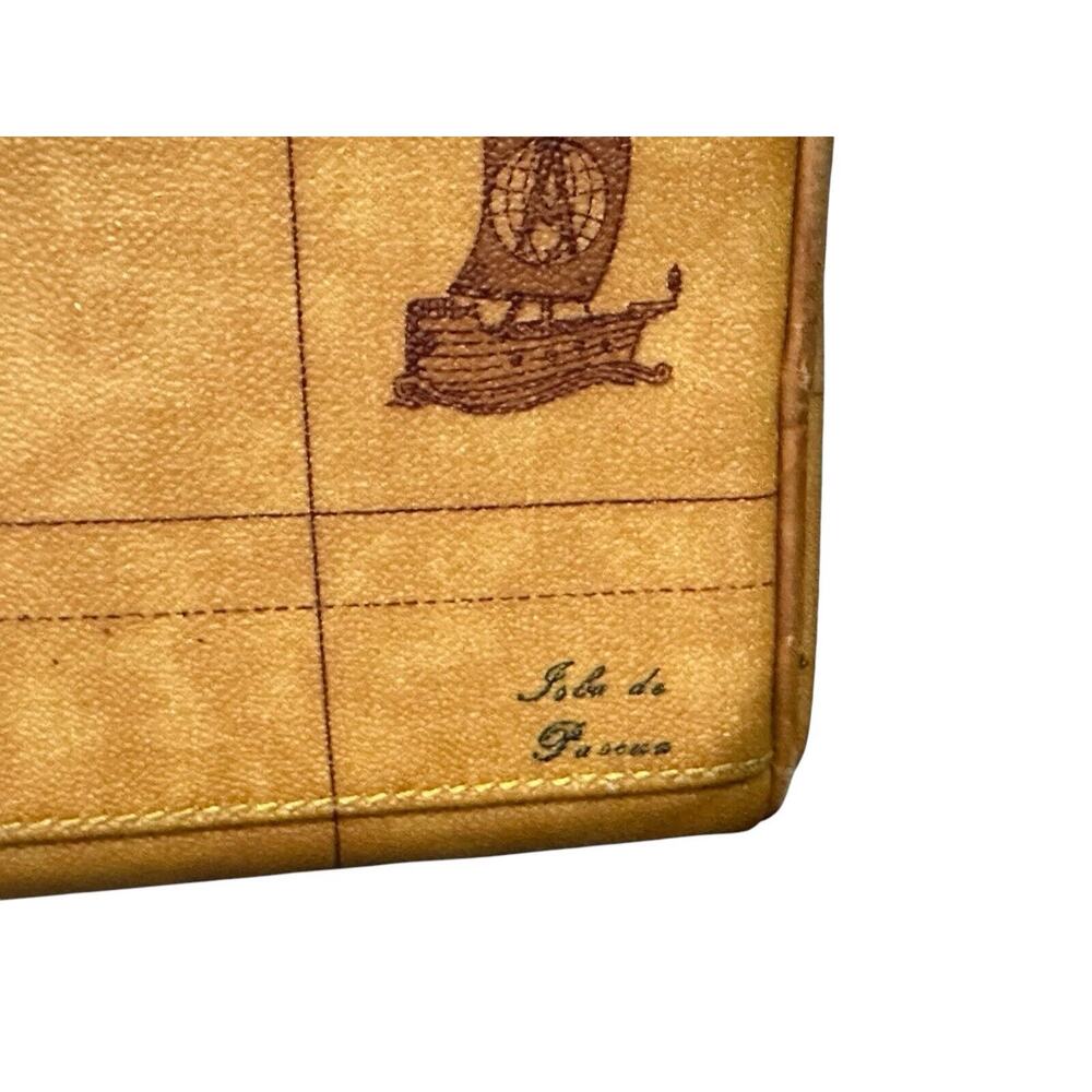 ALVIERO MARTINI CLASSE WORLD MAP BROWN BOSTON BAG - Picture 10 of 14